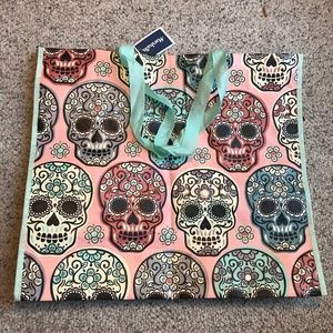 Skull Canvas Tote Bag